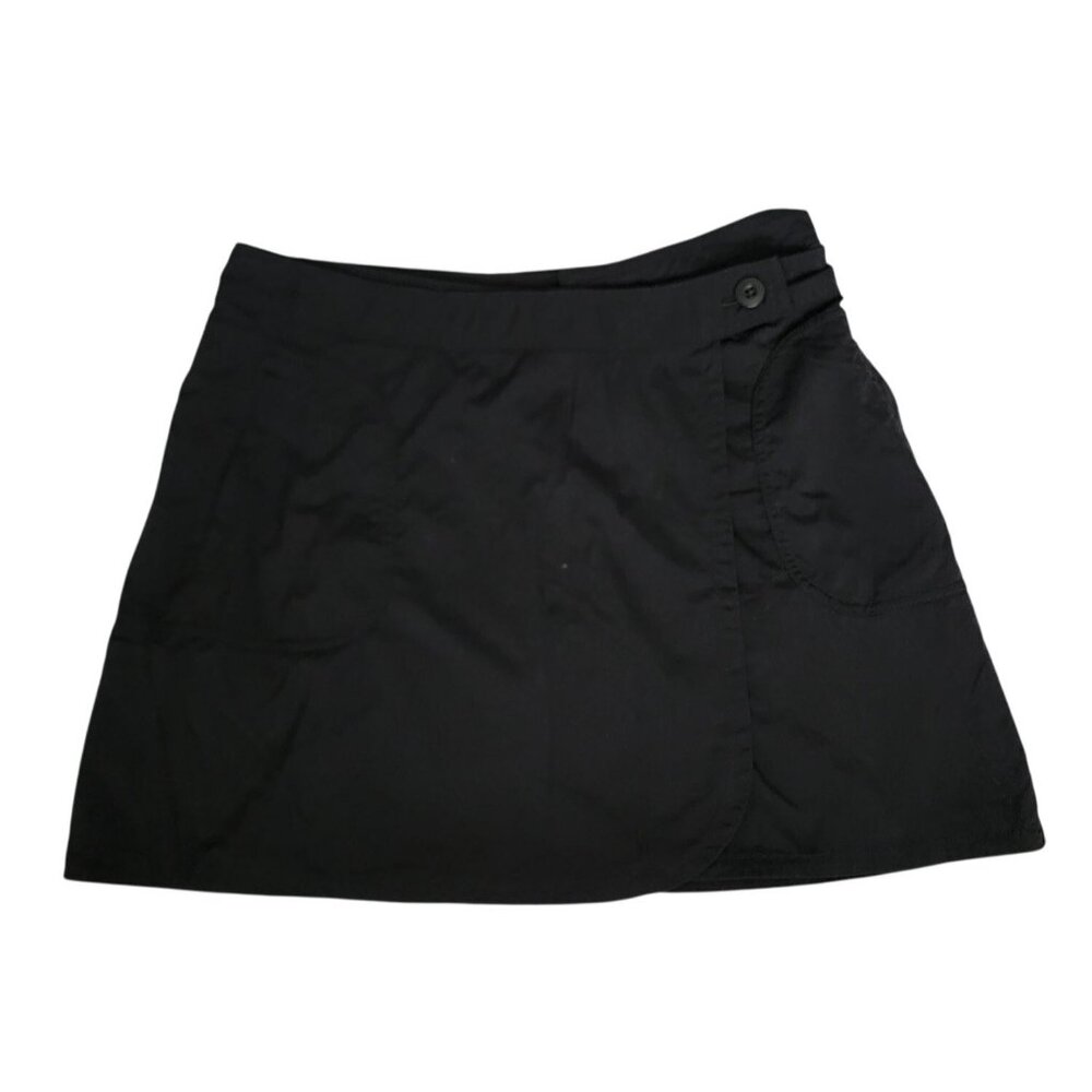 Patagonia Women's Black Activewear Golf Tennis Casual Wrap A-Line Skirt Size 4 - Picture 2 of 14